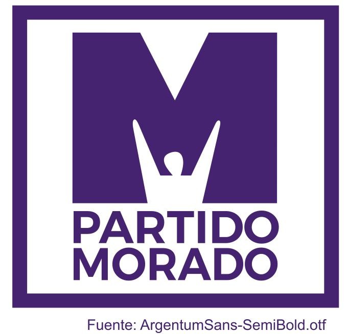 Logo del Partido Morado en Vectores
